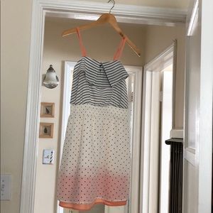 Xhilaration Unique Polka Dot and Stripe Dress